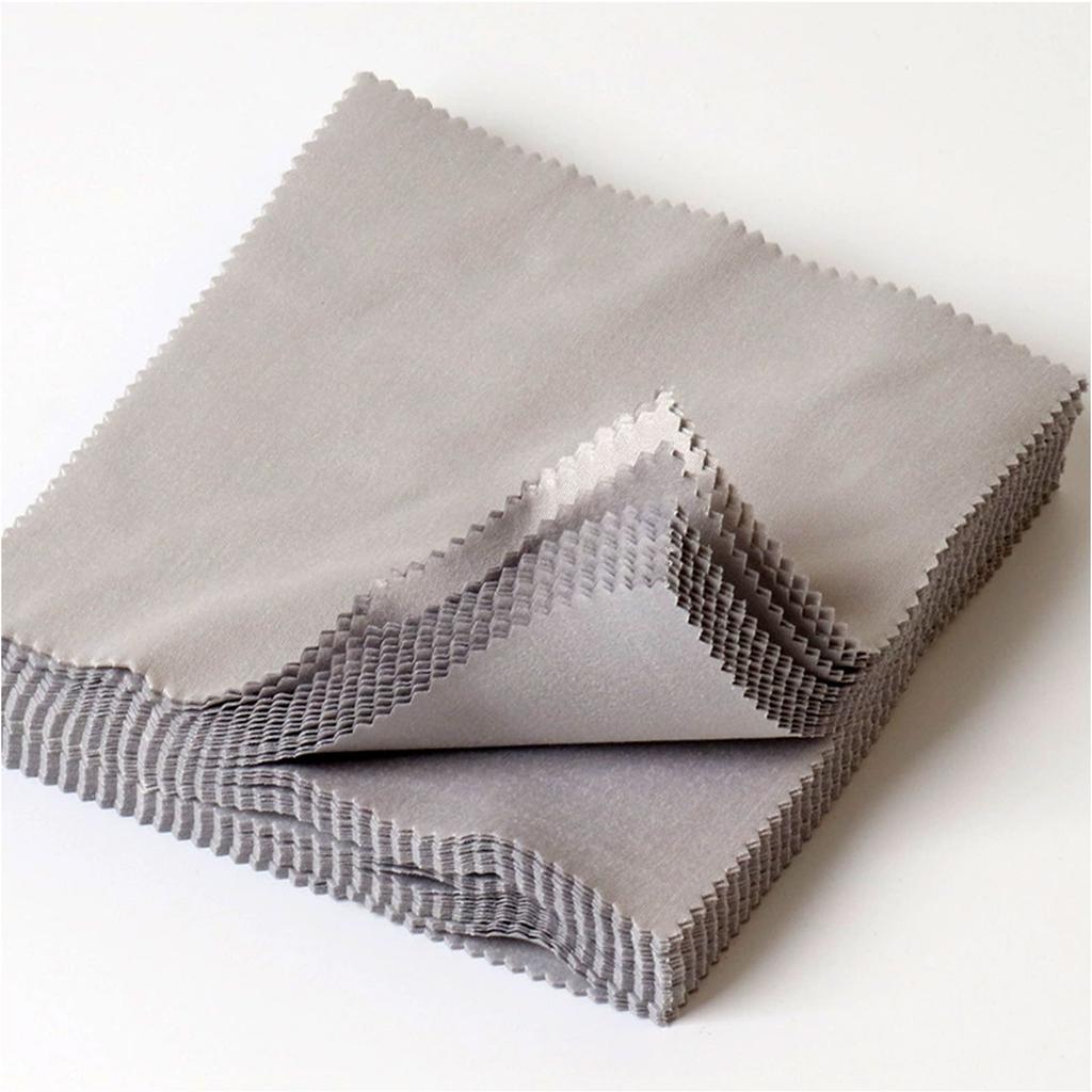 10-pcs Pack - Glasses Cleaning Cloth Microfiber Cleaning Cloths 14x14 Cm for the Black