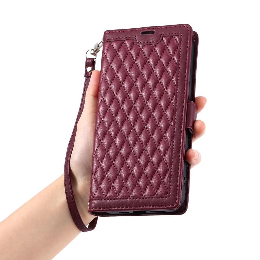 Kickstand Folio Case with Card Slots Holder Wrist Strap Lanyard for iPhone 16 15 14 13 12 11 16e 13 Pro Max 16 Pro XR 7 8 Plus SE Phone Case Wallet