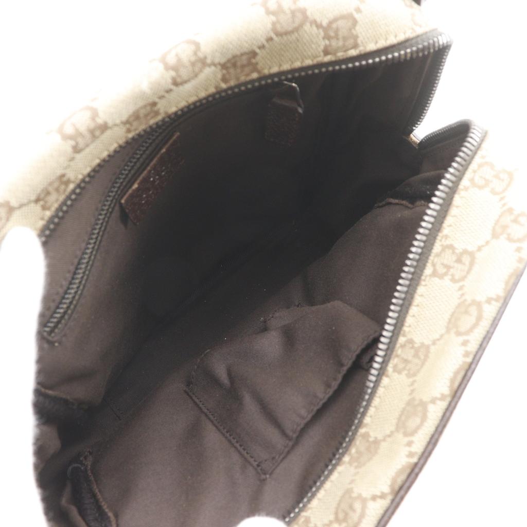 GUCCI Shoulder Bag 122759 Brown GG canvas unisex Used