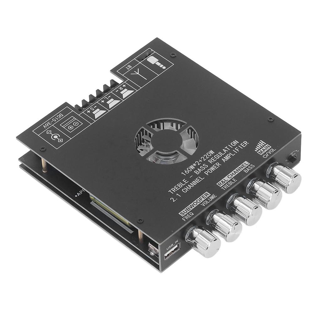 Modul amplificator de putere audio cu control al înaltelor și basului, placă de amplificator de putere Bluetooth pentru magazin