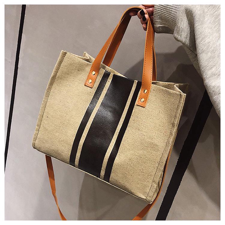 SCIONE Женский портативный портфель в полоску — фото 12