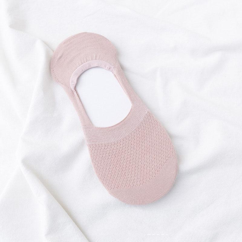 Women Invisible Boat Mesh Socks Summer Silicone Non-slip Breathable Comfortable Mesh Sock Low Cut Female Ultra-thin Sox