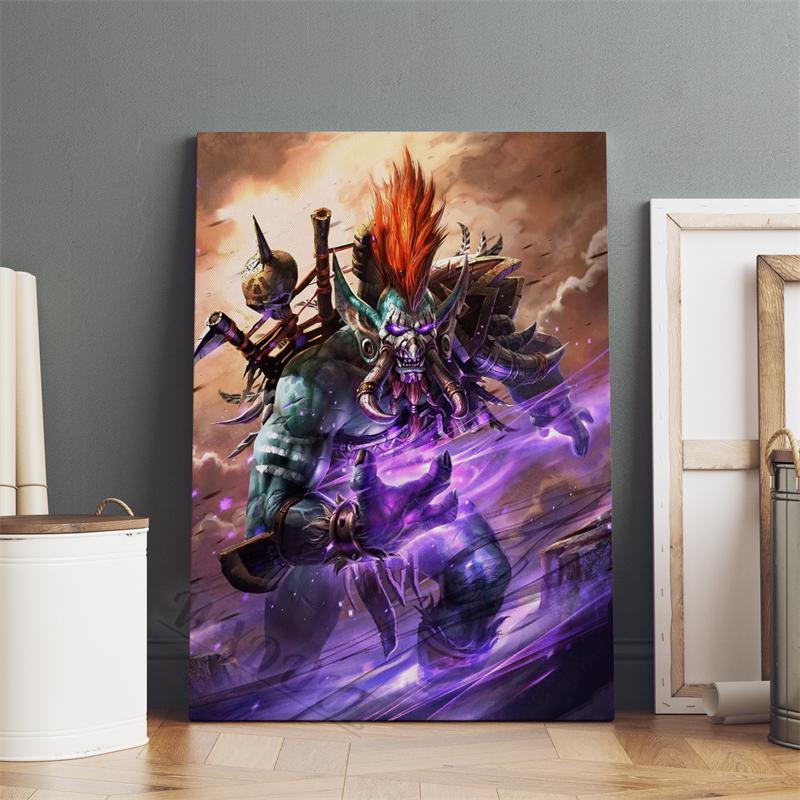 Hearthstone Game Animated Movies Character Pictures For Room Living 80s Retro Art Home Wall Decor Canvas Painting Print Posters