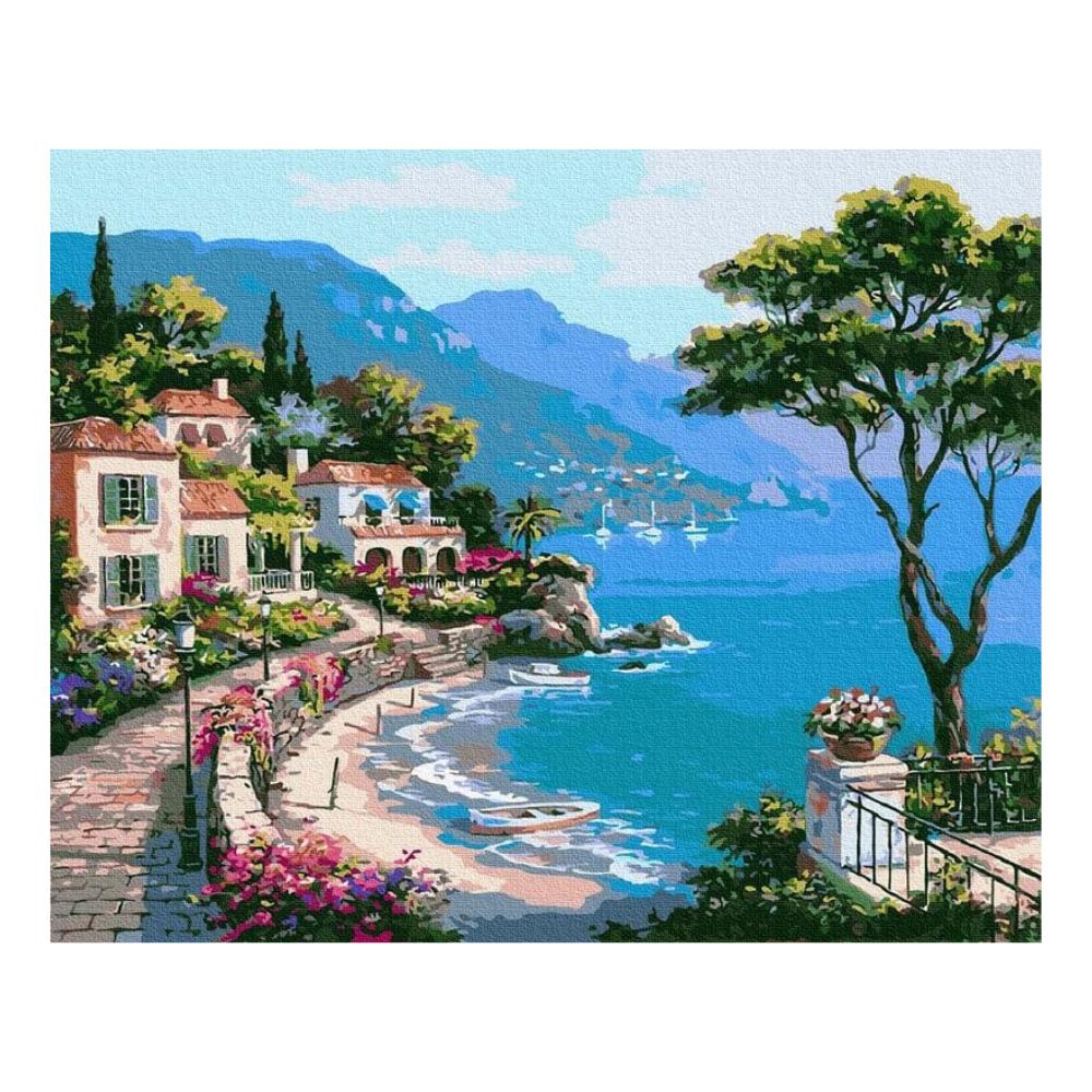 Malowanie Po Numerach Z Ramą Obrazy Do Malowania - Promenada 50X40 Cm