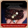 Indian Sandalwood Prayer Beads: 108 Bead Buddhist Rosary Bracelet for Men and Women, High-Density Wenwan Style.