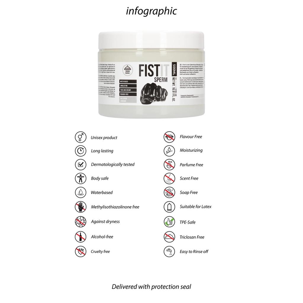 Fist It by Shots - Lubricant - artificial sperm 500 ml