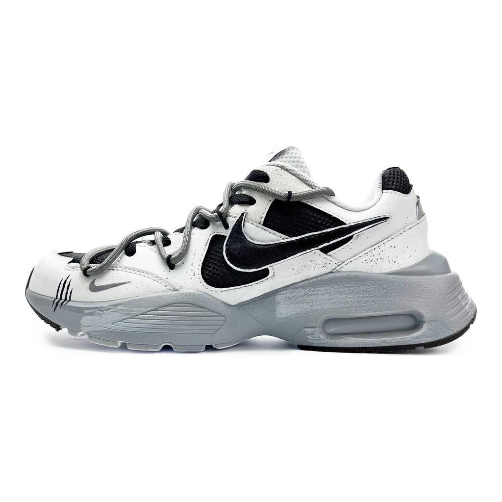 Nike Air Max Fusion Slip Resistant Abrasion Resistant Low top Running Shoes Women's Gray Black CJ1671-100(Team285-)