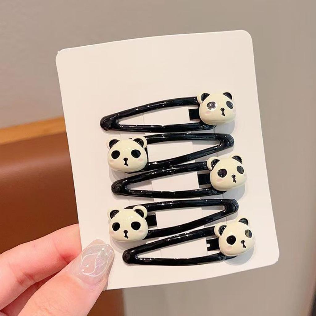 

4pcs Children s Bangs Broken Hair BB Clip Red Polka Dot Side Baby Hairpin Headwear Girls Kids Hair Accessories
