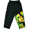 Y-3 Gfx Wrkwr Hip Hop Street Color Block Graffiti Print Casual Cargo Pants Unisex Cargo Pants Black IP7950