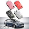 Elegant Leather Remote Key Shell Holder Case For Volvo 5 Buttons Enhanced Protection And Long Lasting Material