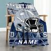 Fan78 Customize Text Blanket Cozy Personalized Blanket Ultra-Soft Throw For Seaside Nap Living Room Office Four Seasons Multipurpose