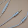 3.5mm Jack Headset Line DIY Earphone Audio Cable Controller Repair Earphone Accessories Copper Core Wire Black White