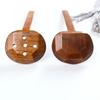 1pcs Ramen Soup Spoon Japanese Noodles Shop Spicy Soup Spoon with Holes Wooden Kitchen Large Spoon Dinnerware Cooking Utensils