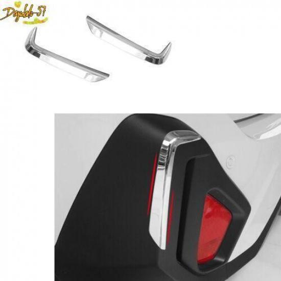 2PCS Silver ABS Rear Fog Light Scratch-Resi Trim Cover For Subaru Crosstrek 2024