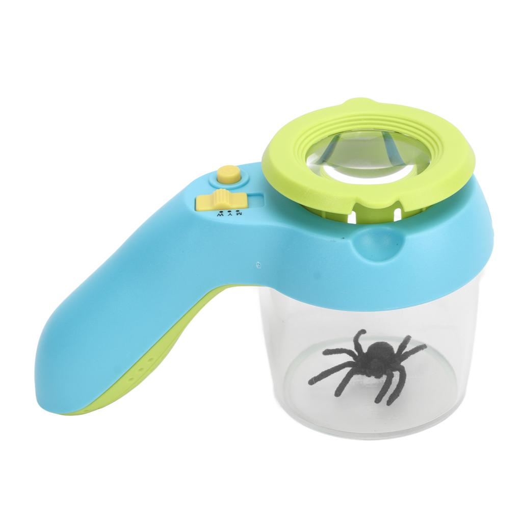 Insect Magnifier Kids Small Observer Container Magnifying Bug Viewer 9 LED Cold Warm Light Children Preschool Toy