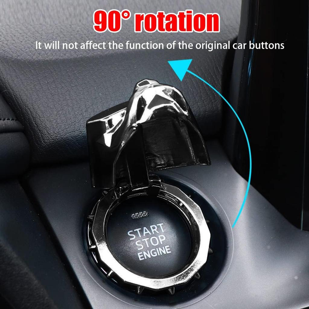 Zipelo Car Push To Start Button Cover, Vehicle Interior Engine Ignition Switch Protection Button Cover Sticker, Bully Dog Car One Button Start Stop