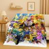 3D Cartoon Digimon Adventure Angemon Flannel Blanket,Soft Warm Plush Throw For Home Bedroom Bed Sofa Cover Picnic Office Kids