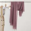 Monochrome Thin Scarf Women'S Sunscreen Shawl Solid Color Simple Imitation Cotton And Linen Silk Scarf High-End Yarn