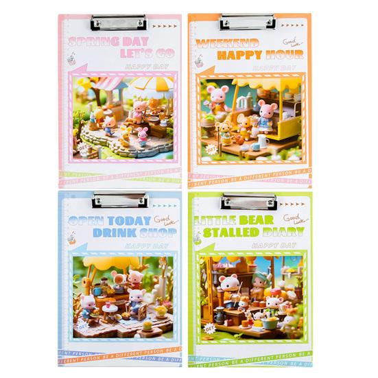 Multi-Function A4 Clipboard with Low-Profile Clip Portable Writing Pad for Students Office Paper Organizer for Exam Filing Desk Use