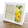 Parfait Campagne Preserved Flower Photo Frame, Yellow, Large, in a Gift Box