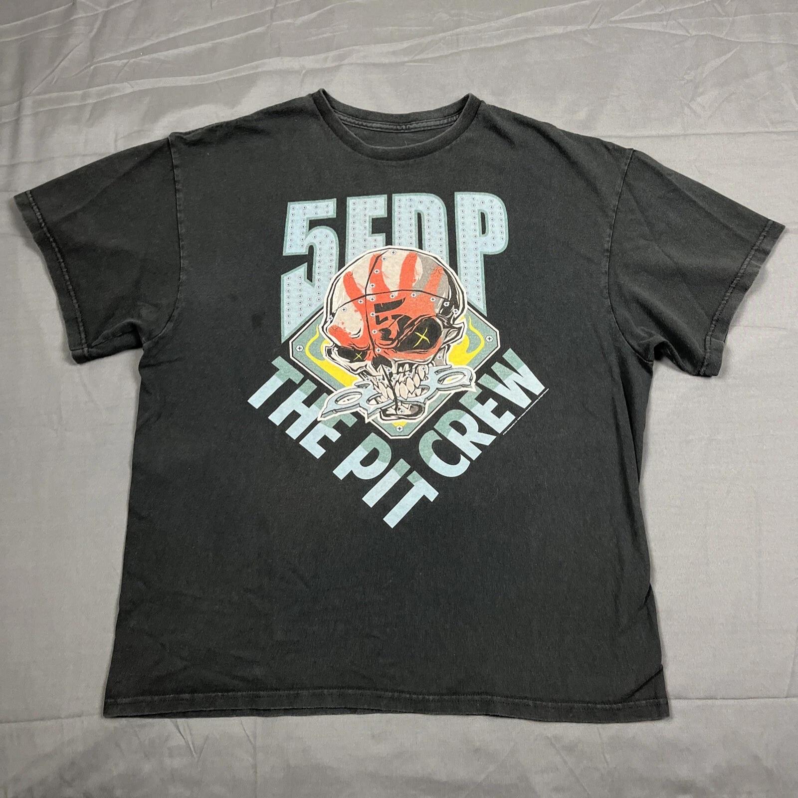 

Five Finger Death Punch The Pit Crew Band Shirt XL Black VTG Y2K Heavy Metal XL