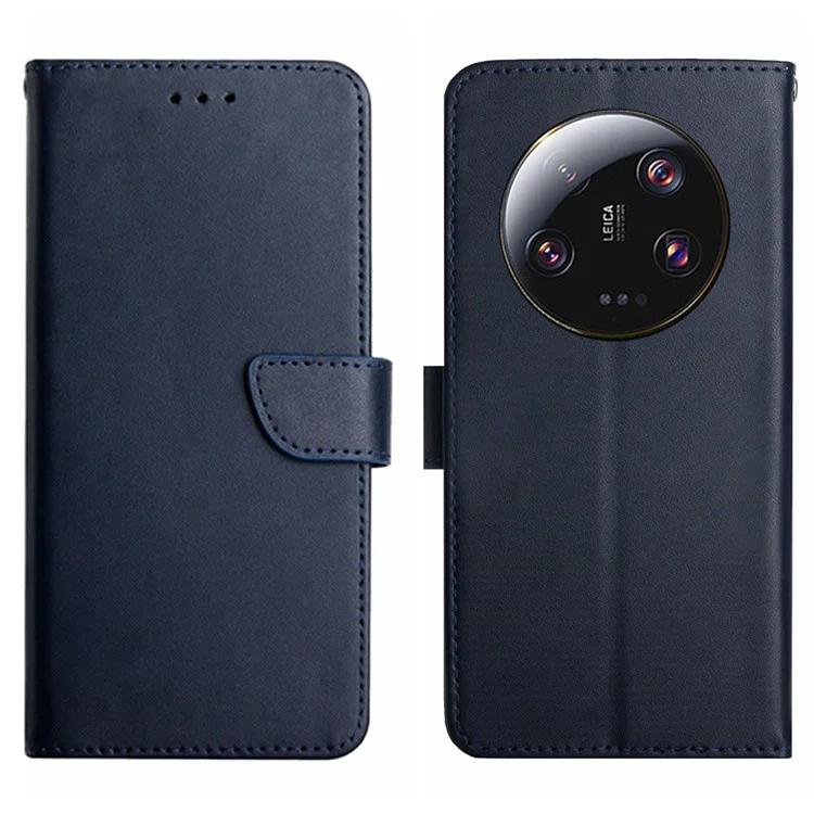 

HT02 For Xiaomi 14 Ultra Wallet Case Genuine Cow Leather Stand Phone Cover