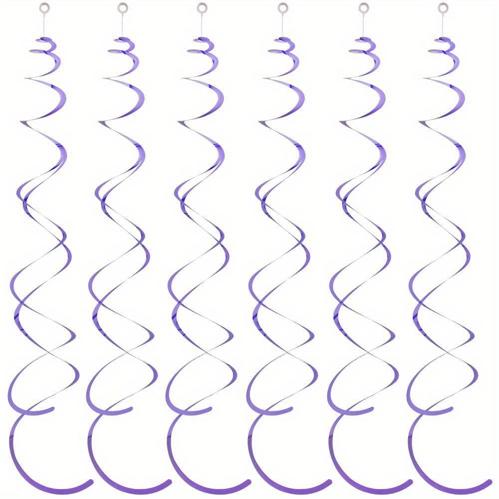 Colorful swirling decorations for birthday New Year, Halloween, wedding, anniversary, graduation and party with PVC film and plastic streamers