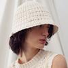 RE RHEE BRAIDED BUCKET HAT WHITE