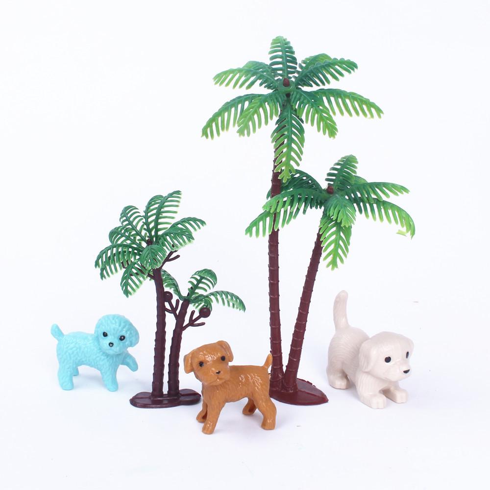 14CM Large Coconut Tree Cake Ornament and Aquarium Decoration