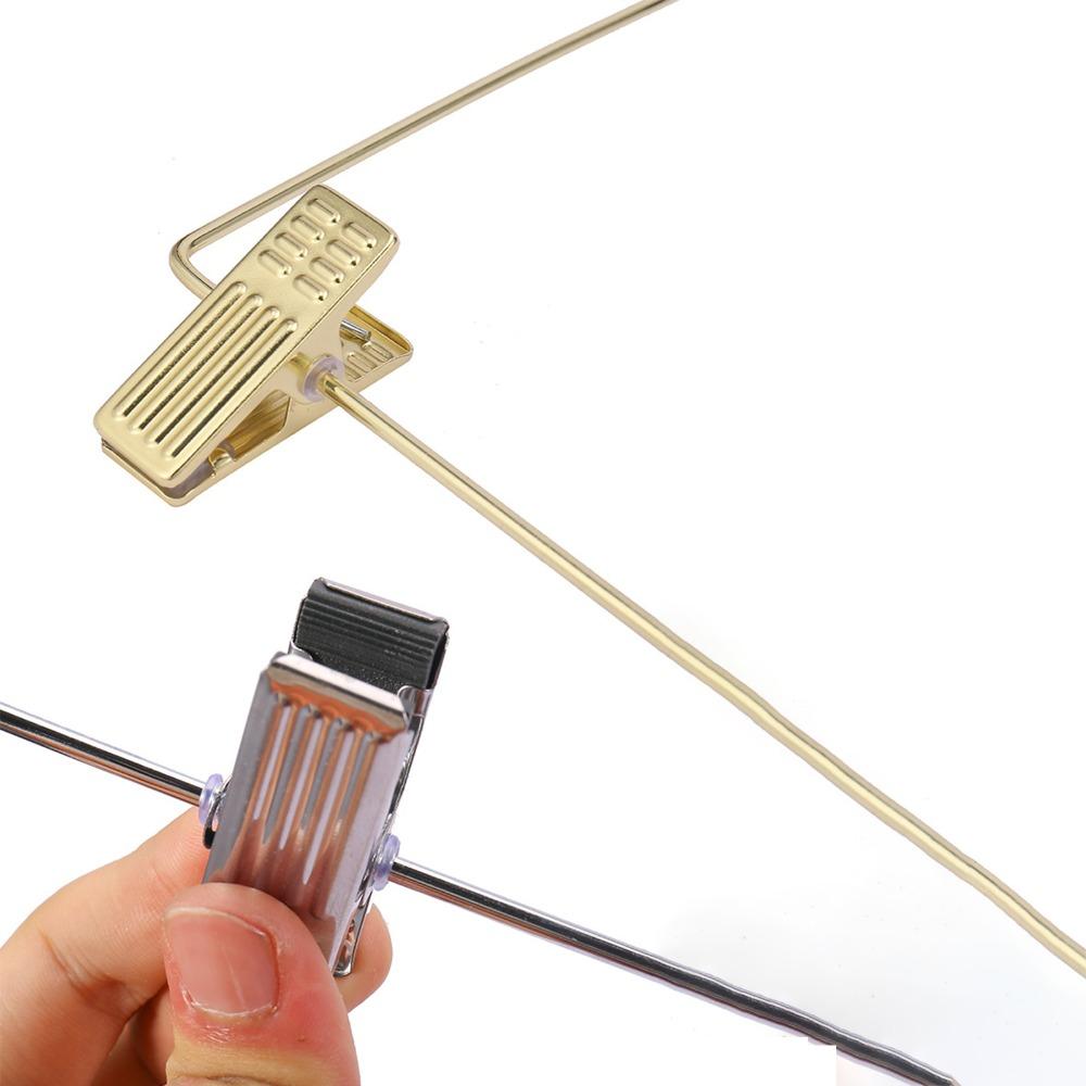 Adjustable Metal Clips Solid Wood Suit Hangers Closet Clothes Durable Pant Hangers  Home