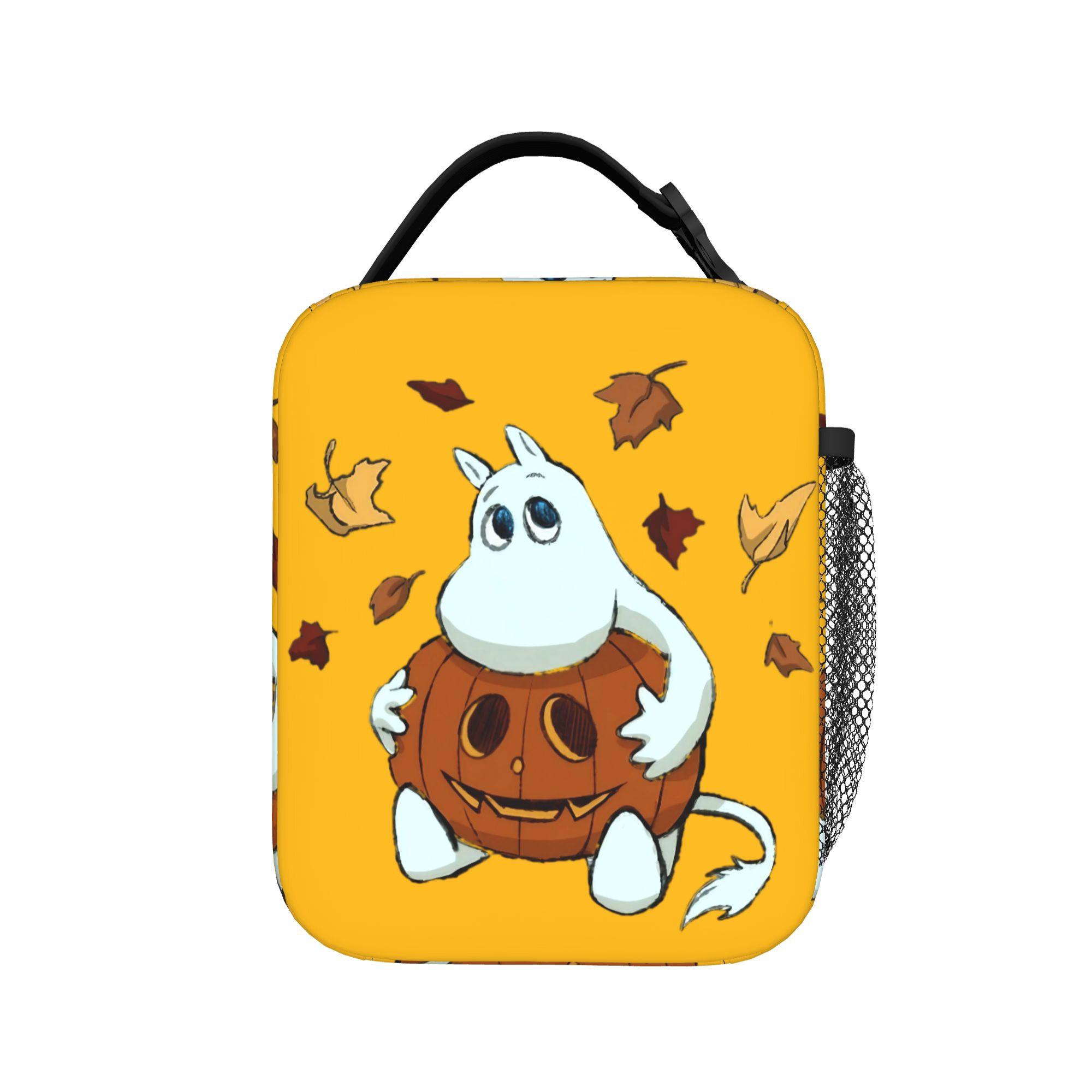 De MOOMINS Nacht Geïsoleerde Lunchtassen Koeltas Herbruikbaar, Lunchcontainer Draagbare Tote Lunchbox Voedsel Handtassen Strand Buiten One Size