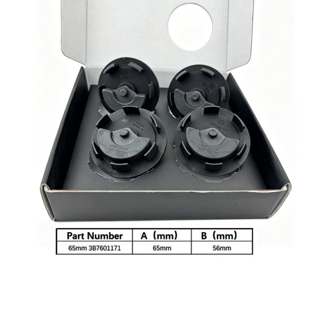 abcd1 4pcs 56mm 65mm VW floating Car Wheel Center Caps Hubcap Cover for VW Jetta MK5 Golf Passat styling CC Golf 3B7601171 1J0601171