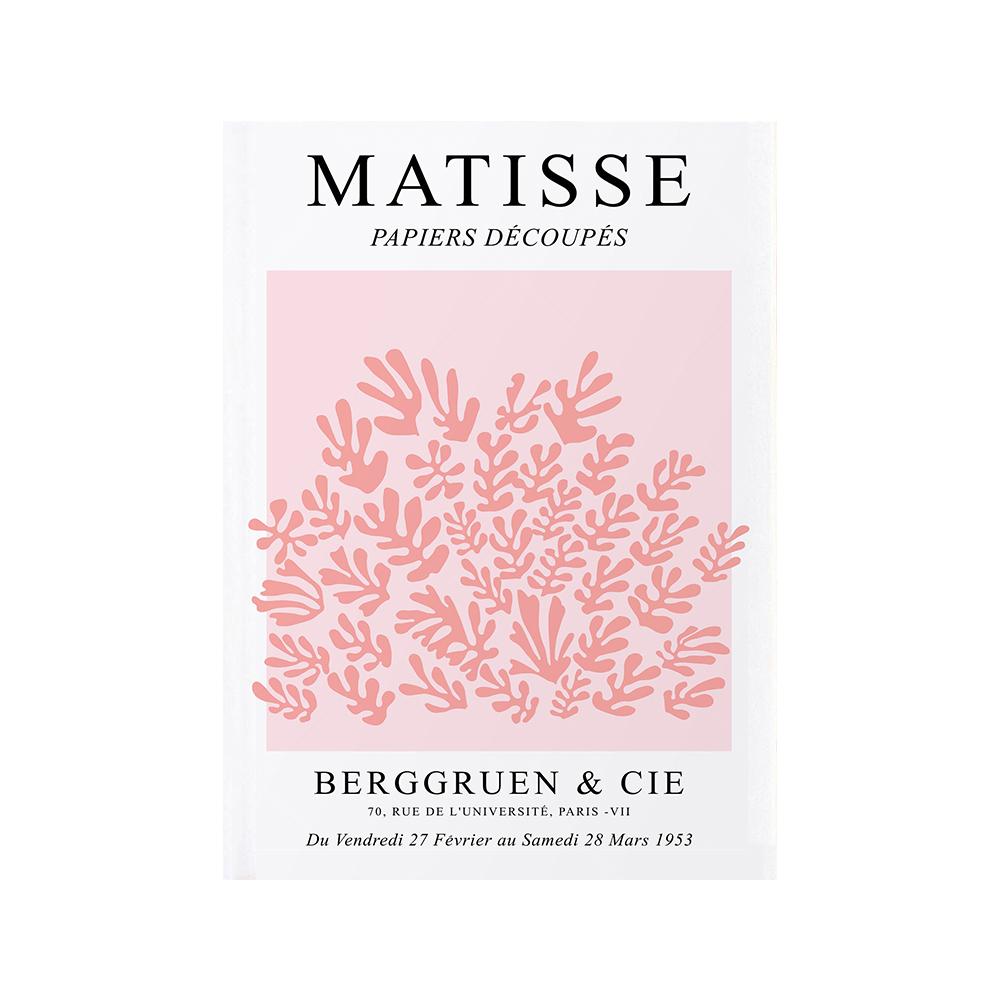 Henri Matisse Wall Art Posters and Prints Blush Salmon Pink Canvas Painting Abstract Line Pictures For Living Room Modern Decor