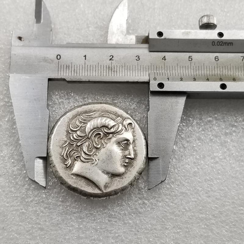 Antique Greek Goddess Copper-Plated Silver Statue Coin #7005