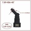 PA12 Plastic Hose Coupler Auto Accessories Bundy Tee 45° Fuel Line Hose 7.89 ID6 Pipe Coupler Quick Release Connector Fuel System Fittings7