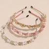 Mode Kristall Lünette Kopfschmuck Damen Stirnband Mädchen Vintage Haarbänder Haarband Reifen für Hochzeitsparty Haarschmuck Accessoires