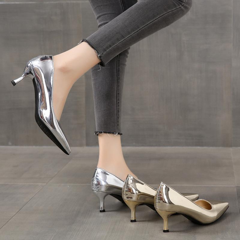 Large Size Women'S Shoes Autumn New Pointed European And American High Heels Women'S Fashion Stiletto Shoes
