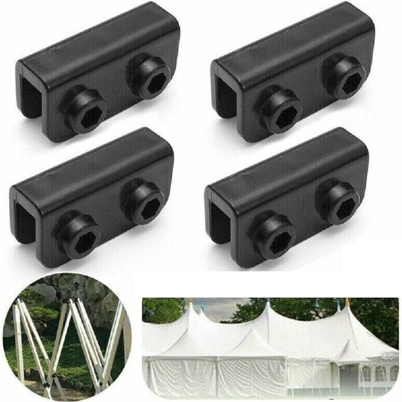 4 Stück Pavillon Ersatzverbinder Ersatzteile Rechteckige Halterung Pavillonrahmen Schnellbefestigung Ersatzzubehör