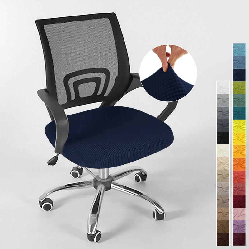 Cover For Computer Chair With Armrests Knitted Jacquard Cover For Swivel Office Chair Jacquard Seat Cover Computer Chairs
