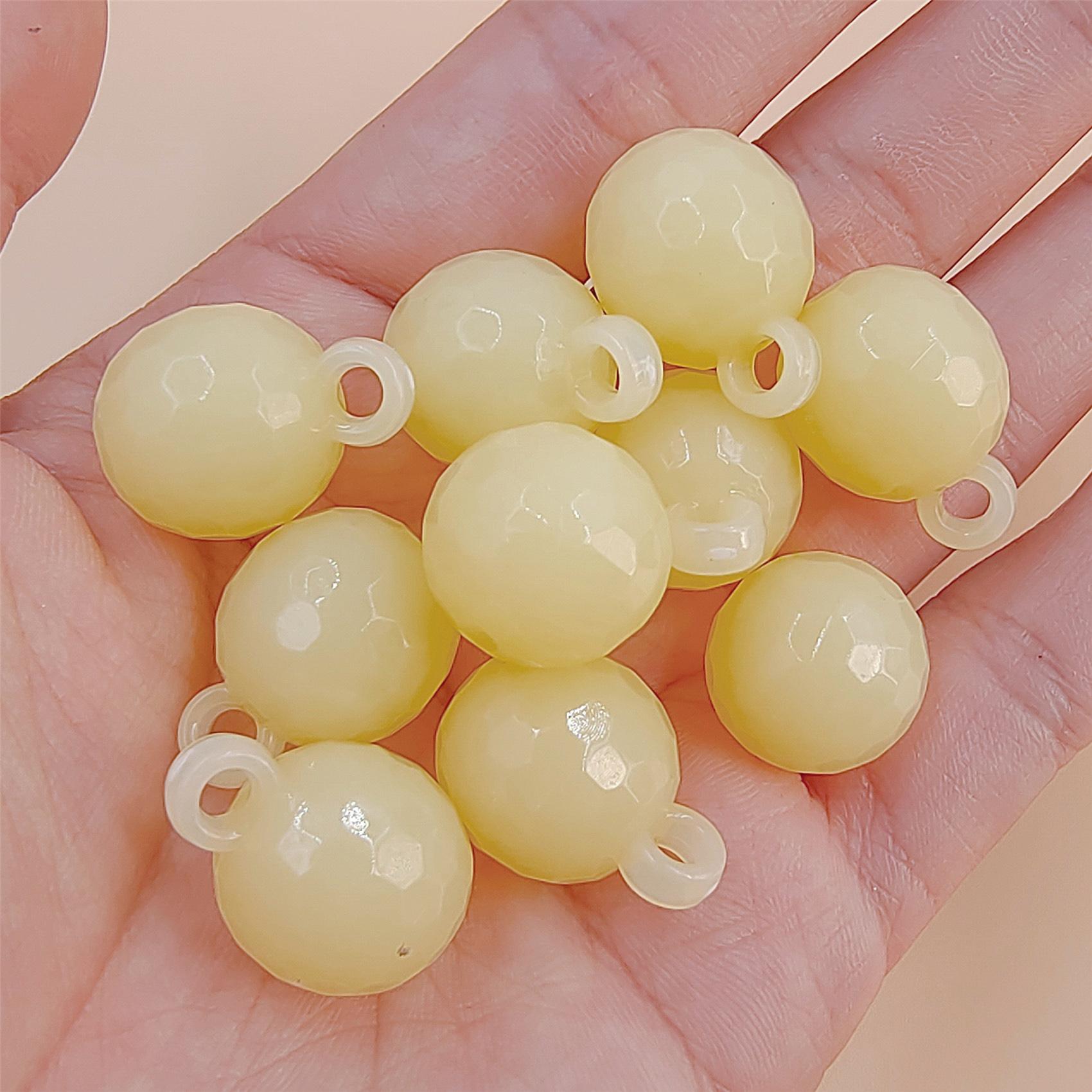 

Браслет ручной работы в форме фонаря, подарки, 10 шт., ожерелье «сделай сам», яркие цвета, детские макароны, детские бусины жёлтый