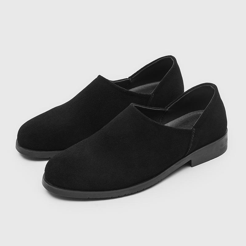 Summer for Daily Office Men's Lazy Shoes Patent Leather Slip - on Loafers  Anti - Slip Wear - Resistant Solid Color Dress Shoes
