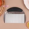 1Pc Stainless Steel French Fries Cutter Big Wave Shape Potato Chip Slicer Vegetable Chopper Kitchen Gadget