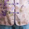 Pasto 2025 Autumn New Chinese Style Floral Print Disc Button Vest