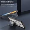 For Samsung Galaxy S26 Ultra Magnetic Case Clear Back Cover with Lens Cover Kickstand