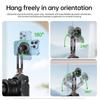 Rotatable Camera Phone Holder Cold Shoe Mount 1/4 Threaded Base For Smartphones Double Joint Adjustment System
