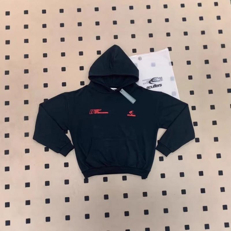 Mens Womens Hooded Sweatshirt With Print Loose Fit Cotton Blend Pullover Fall Casual Wear