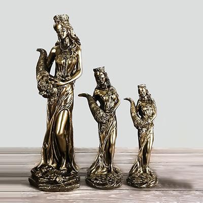 Tyche Sculpture Ancient Greek Mythology Collectible Bronzes Finish Greek Goddess Statue Sculpture Figurine For Living Room