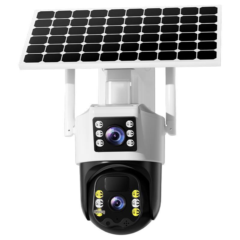 Haoqu 4G Solar Outdoor PTZ Surveillance Camera with Night Vision CN plug (adapter included)