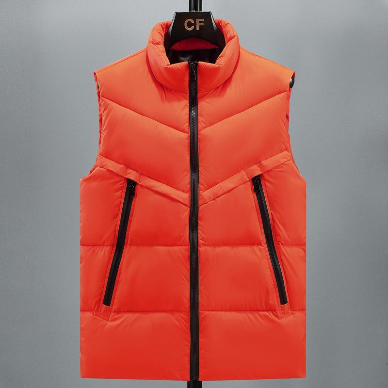 

Зимние безрукавки больших размеров S-8XL Мужская верхняя одежда Мода Мужской теплый черный жилет S