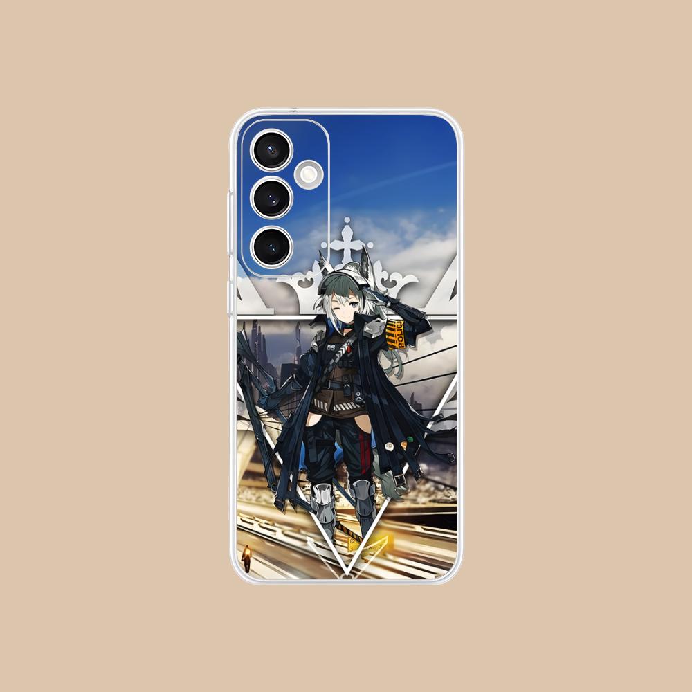 Arknights Grani Clear Mobile Phone Case for Samsung Galaxy S25 S24 S23 S22 S21Plus FE Ultra Colorful Cover